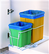 Vestavn odpadkov ko plast 6L+12L, vsuvn pro tdn odpadu.