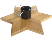 Stojan na vnon stromek devn Hvzda