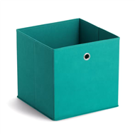 Zeller �lo�n� box, fl�sov�, petrol zelen�, 32 x 32 x 32 cm