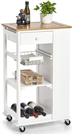 Kuchysk vozk, bambus/MDF, bl