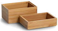 Sada lonch box, 2 kusy, bambus
