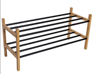 Botnk z bambusu, 2 police, ern trubky