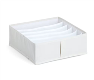 �lo�n� krabice, box l�tkov� se 6 p�ihr�dkami,, b�ov�, 30 x 30 x 11 cm