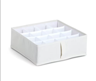 �lo�n� krabice, box l�tkov� se 16 p�ihr�dkami,, b�ov�, 30 x 30 x 11 cm