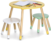 D�tsk� sedac� souprava kulat�, 3d�ln�, MDF/borovice