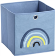 Dětský Úložný box Modrá Duha, flísový, modrý
