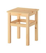 Dřevěná stolička čtvercová