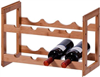 Bambusový regál na víno Zeller pro 8 lahví. Zeller regál na víno, bambusový, 8 lahví