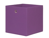 Flísový úložný box Zeller, látkový. Zeller Úložný box, flísový, fialový, 32 x 32 x 32 cm