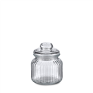 Dekorativní a praktická skleněná dóza s víčkem. Skleněná dóza „Nostalgie“, 600 ml, s víkem
