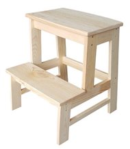 Dřevěné stupátko, stolička
