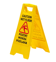Výstražná cedule Mokrá podlaha 60 x 30 cm