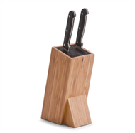 Stojan na nože se štětinovou vložkou, bambusový